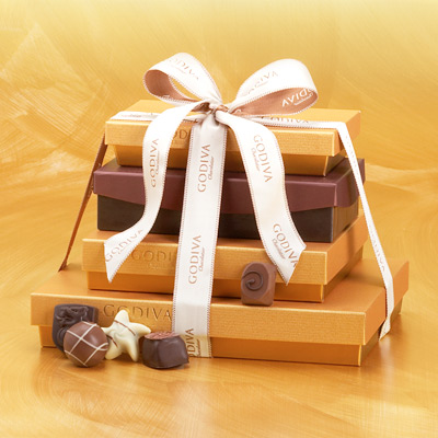 Godiva medium choco stack - 4 boxes