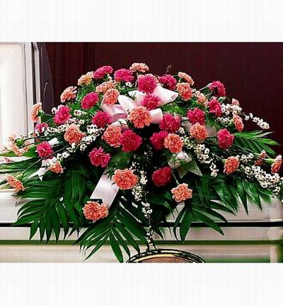 Arrangement of Carnations and fillers.