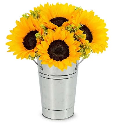 * Sunflowers
* Galvanized Tin