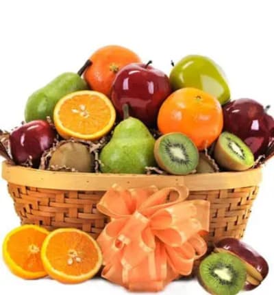 Just as the name implies, this Goodness Fruit Basket is full of so much goodness! These oranges, Apples, Kiwis, and more make such good snacks that we're sure they won't be around long! When you want to say 
