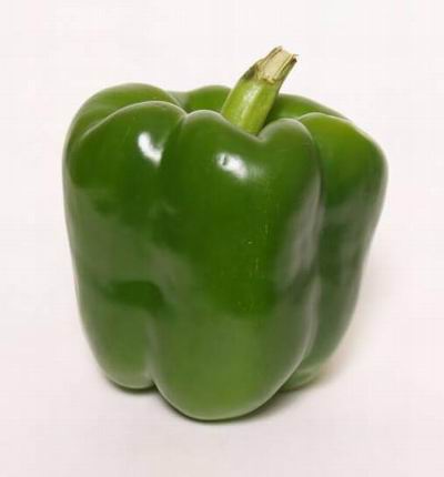 3 Green Bell Peppers.